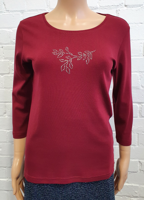 Signature Diamante Long Sleeve T-shirt